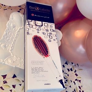 Pro Cabello New White straightening beauty Brush luxury 5500